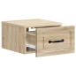 Preview: Wandmontierter Nachttisch Sonoma-Eiche 34,5 x 33 x 20 cm