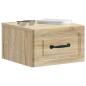 Preview: Wandmontierter Nachttisch 2 stk. Sonoma-Eiche 34,5 x 33 x 20 cm