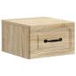 Preview: Wandmontierter Nachttisch 2 stk. Sonoma-Eiche 34,5 x 33 x 20 cm