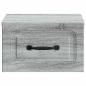Preview: Wandmontierter Nachttisch Graues Sonoma 34,5 x 33 x 20 cm