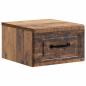 Preview: Wandmontierter Nachttisch Altholz 34,5 x 33 x 20 cm