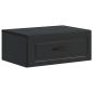 Preview: Wandmontierter Nachttisch Schwarz 49 x 34,5 x 20 cm