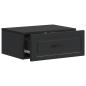 Preview: Wandmontierter Nachttisch Schwarz 49 x 34,5 x 20 cm