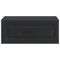 Preview: Wandmontierter Nachttisch Schwarz 49 x 34,5 x 20 cm