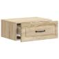 Preview: Wandmontierter Nachttisch Sonoma-Eiche 49 x 34,5 x 20 cm