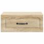 Preview: Wandmontierter Nachttisch Sonoma-Eiche 49 x 34,5 x 20 cm