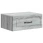 Preview: Wandmontierter Nachttisch Sonoma-Grau 49 x 34,5 x 20 cm