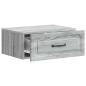 Preview: Wandmontierter Nachttisch Sonoma-Grau 49 x 34,5 x 20 cm