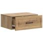 Preview: Wandmontierter Nachttisch Artisan-Eiche 49 x 34,5 x 20 cm