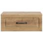 Preview: Wandmontierter Nachttisch Artisan-Eiche 49 x 34,5 x 20 cm