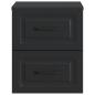 Preview: Wandmontierter Nachttisch Schwarz 34,5 x 33 x 40 cm