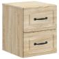 Preview: Wandmontierter Nachttisch Sonoma-Eiche 34,5 x 33 x 40 cm