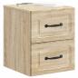 Preview: Wandmontierter Nachttisch Sonoma-Eiche 34,5 x 33 x 40 cm