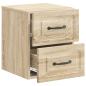 Preview: Wandmontierter Nachttisch Sonoma-Eiche 34,5 x 33 x 40 cm