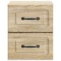 Preview: Wandmontierter Nachttisch Sonoma-Eiche 34,5 x 33 x 40 cm