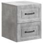 Preview: Wandmontierter Nachttisch Betongrau 34,5 x 33 x 40 cm