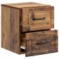 Preview: Wandmontierter Nachttisch Altholz 34,5 x 33 x 40 cm