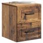 Preview: Wandmontierter Nachttisch 2 stk. Altholz 34,5 x 33 x 40 cm