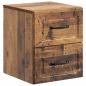Preview: Wandmontierter Nachttisch 2 stk. Altholz 34,5 x 33 x 40 cm