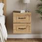 Preview: ARDEBO.de - Wandmontierter Nachttisch Artisan-Eiche 34,5 x 33 x 40 cm