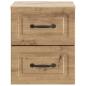 Preview: Wandmontierter Nachttisch Artisan-Eiche 34,5 x 33 x 40 cm