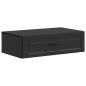Preview: Wandmontierter Beistelltisch Schwarz 59 x 34,5 x 17 cm