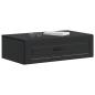 Preview: Wandmontierter Beistelltisch Schwarz 59 x 34,5 x 17 cm