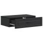 Preview: Wandmontierter Beistelltisch Schwarz 59 x 34,5 x 17 cm