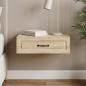 Preview: ARDEBO.de - Wandmontierter Beistelltisch Sonoma-Eiche 59 x 34,5 x 17 cm