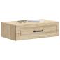 Preview: Wandmontierter Beistelltisch Sonoma-Eiche 59 x 34,5 x 17 cm