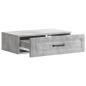 Preview: Wandmontierter Beistelltisch Betongrau 59 x 34,5 x 17 cm