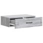 Preview: Wandmontierter Beistelltisch Graues Sonoma 59 x 34,5 x 17 cm