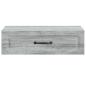 Preview: Wandmontierter Beistelltisch Graues Sonoma 59 x 34,5 x 17 cm