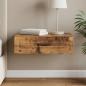Preview: ARDEBO.de - Wandmontierter Beistelltisch Altholz 59 x 34,5 x 17 cm