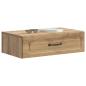 Preview: Wandmontierter Beistelltisch 59 x 34,5 x 17 cm Holzwerkstoff