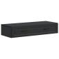 Preview: Wandmontierter Beistelltisch Schwarz 87,5 x 34,5 x 17 cm