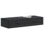 Preview: Wandmontierter Beistelltisch Schwarz 87,5 x 34,5 x 17 cm
