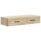 Preview: Wandmontierter Beistelltisch Sonoma-Eiche 87,5 x 34,5 x 17 cm