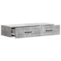 Preview: Wandmontierter Beistelltisch Betongrau 87,5 x 34,5 x 17 cm