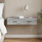 Preview: ARDEBO.de - Wandmontierter Beistelltisch Graues Sonoma 87,5 x 34,5 x 17 cm
