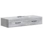 Preview: Wandmontierter Beistelltisch Graues Sonoma 87,5 x 34,5 x 17 cm