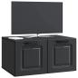 Preview: Wandmontierter TV-Schrank Schwarz 59,5 x 41 x 30 cm