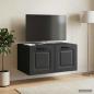 Preview: Wandmontierter TV-Schrank Schwarz 59,5 x 41 x 30 cm