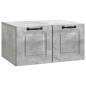 Preview: Wandmontierter TV-Schrank Betongrau 59,5 x 41 x 30 cm