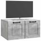 Preview: Wandmontierter TV-Schrank Betongrau 59,5 x 41 x 30 cm