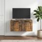 Preview: ARDEBO.de - Wandmontierter TV-Schrank Geräucherte Eiche 59,5 x 41 x 30 cm