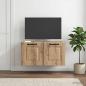 Preview: Wandmontierter TV-Schrank 59,5 x 41 x 30 cm Artisan-Eiche