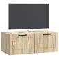 Preview: Wandmontierter TV-Schrank Sonoma-Eiche 78,5 x 41 x 30 cm