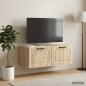 Preview: Wandmontierter TV-Schrank Sonoma-Eiche 78,5 x 41 x 30 cm