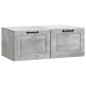 Preview: Wandmontierter TV-Schrank Betongrau 78,5 x 41 x 30 cm
